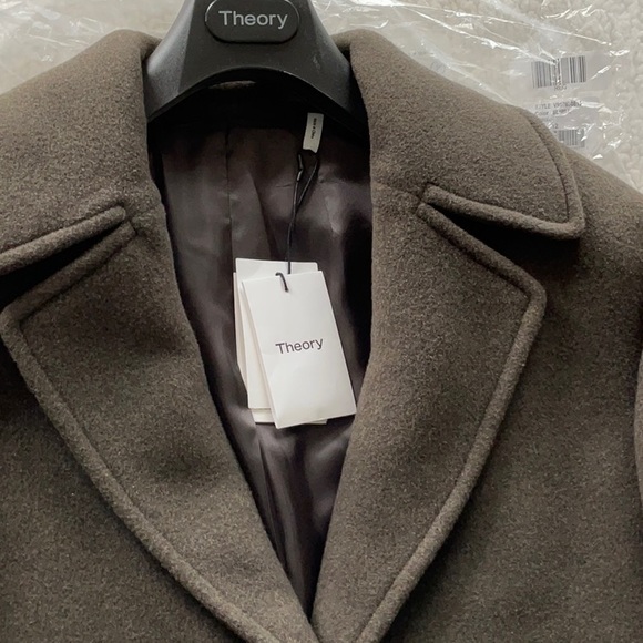 THEORY ARMY PURE DOUBLE size large new with tags 100 % Recycled wool $350 - Picture 4 of 15